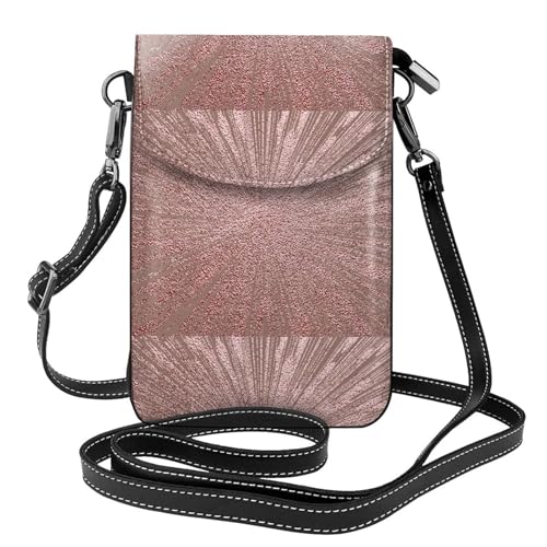 Petit sac bandoulière femme rose doré pour ne plus perdre son téléphone et ses cartes