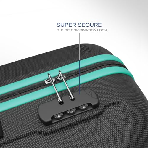 Image of Safari Large Thorium Neo 8 Wheels 77 Cm Check-in Trolley Bag Hard Case Polycarbonate 360 Degree Wheeling System Luggage, Trolley Bags for Travel, Suitcase for Travel, Black