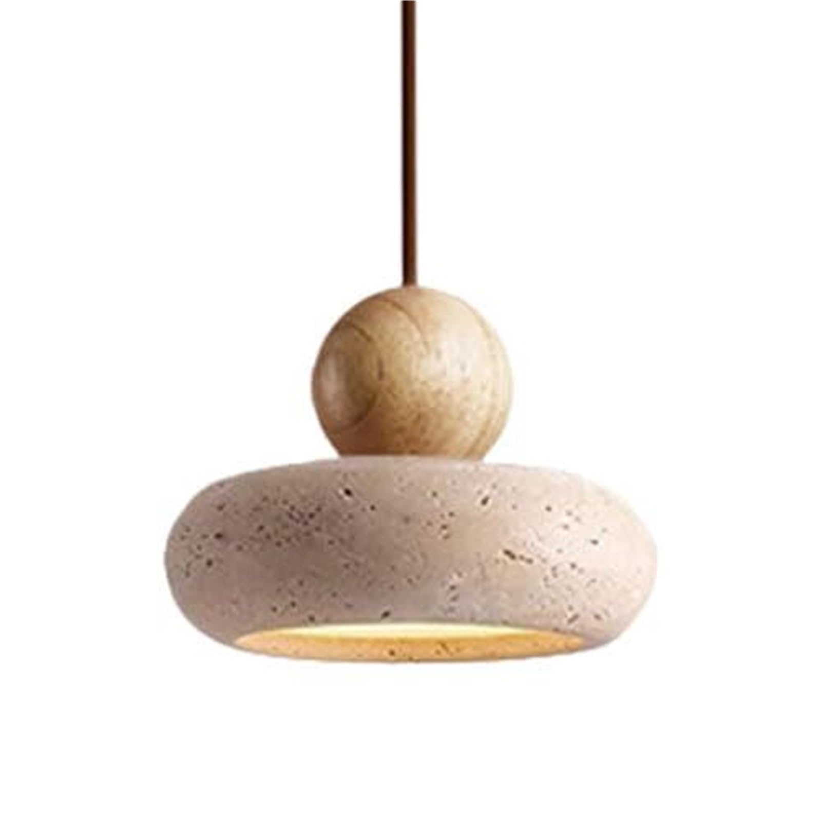 HUAYUSEDF Nordic Simple Marble Pendant Lamp Chandelier Hanging Lighting Ceiling Fixture LED Single Head Personalized for Bedroom Balcony Restaurant