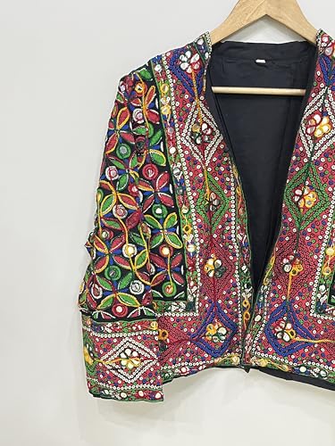 Indian Embroidered Jacket, Jacket Women Coat, Bohemian Traditional Jacket Banjara Embroidered Jacket3