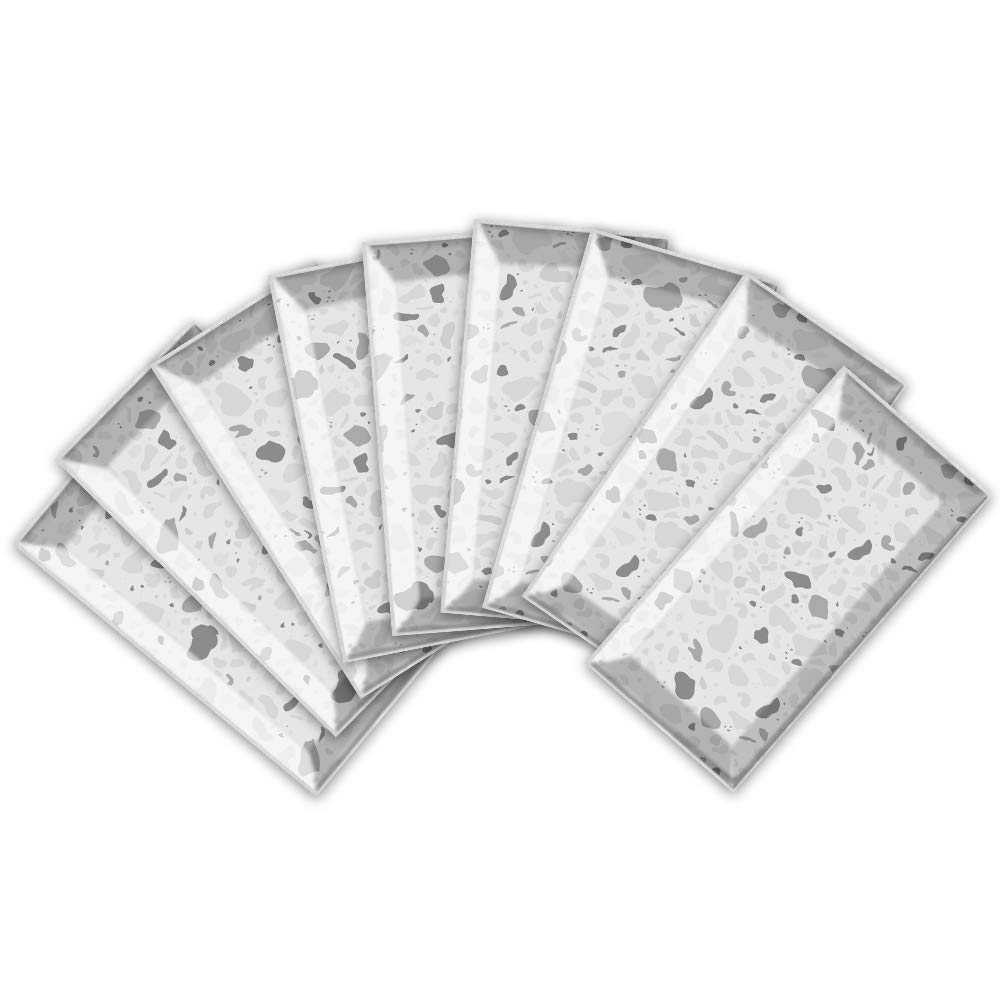 Adesivo per piastrelle da parete effetto marmo, per decorazione della casa, Peel & Stick, adesivi per piastrelle per soggiorno, cucina, bagno, 54 pezzi