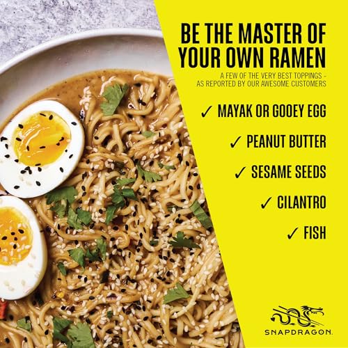 Image of Snapdragon Tonkotsu Ramen Cup Noodles - 6 Pack Instant Ramen Bowl with Authentic Wheat Noodles, Soup Sauce Base, Flavor and Vege Packs. Microwave or Hot Water, Easy Meal Prep