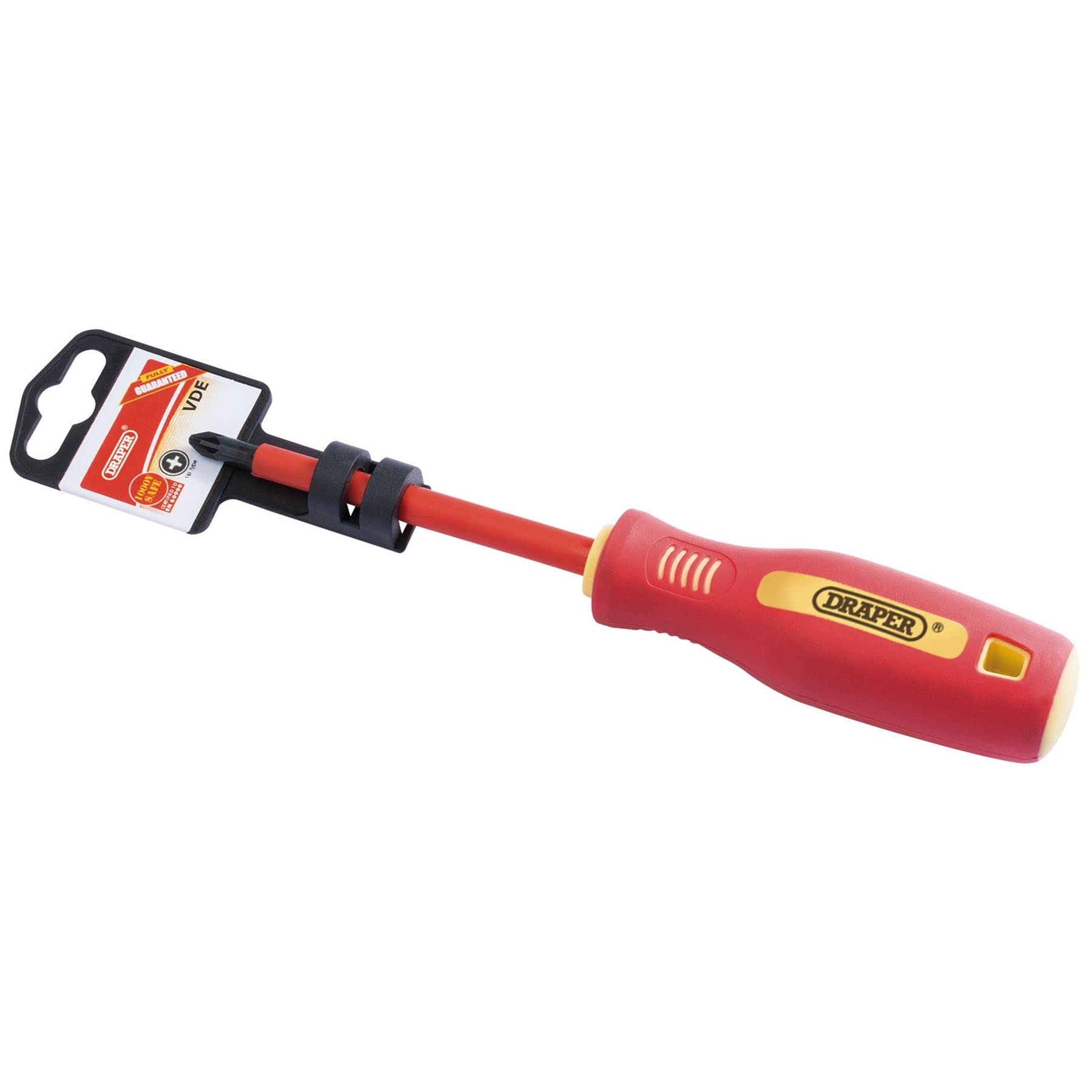 Draper Fully Insulated Soft Grip Pz Type Screwdriver, No.2 X 100Mm