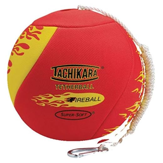 Tachikara Fireball Super-Soft Tetherball with Diamond Textured Cover