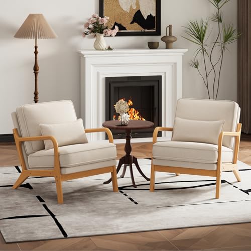 MALOL Mid-Century Accent Chair Set