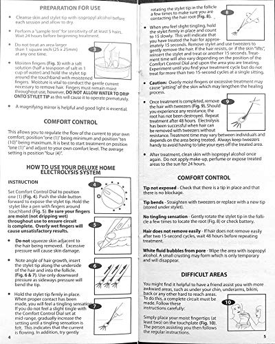 Clean & Easy Deluxe Home Elektrolyse-Haarentfernungs-Set, permanente Haarentfernung - Image 8
