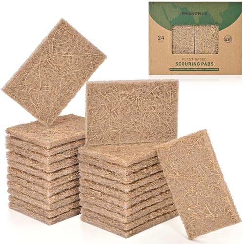 24 Pack Coconut Husk Kitchen Scrub Sponges