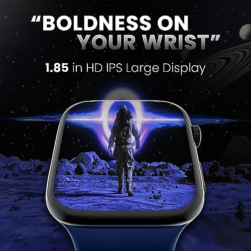 Image of Kratos SW15 Smart Watch for Men and Women with Bluetooth Calling, 1.85 inch HD Display, IP67 Water Resistant, Long Battery Life, 25+ Sport Modes,SpO2 & Health Monitoring, Smart Watch with 200+ Watch Face