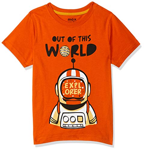 Image of Max Boy's Solid Regular Fit Tshirt