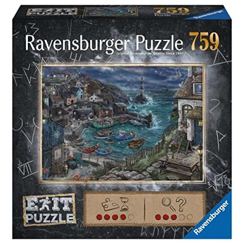 Ravensburger EXIT Puzzle 17365 Das Fischerdorf - 759 Teile Puzzle für Erwachsene und Kinder ab 14 Jahren