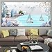 Produktbild AAAWNE 5d DIY diamanten voller diamanten Bestickt Wohnzimmer große Landschaft landschaftsmalerei gips kreuzstich Kaiser segeln,30x90cm