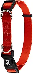 Basic Pet Coleira Para Cachorro Cães Premium Tamanho Porte Grande Médio Pequeno (Vermelho, M)