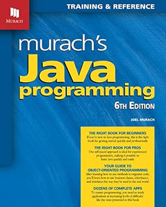 Murach's Java Programming (6th Edition): Training & Reference | Amazon ...