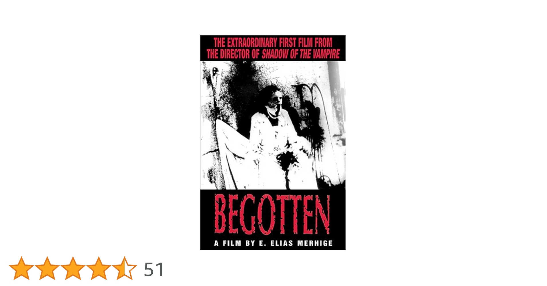 BEGOTTEN DVD ホラー グロテスク スプラッター Amazon.com: Begotten (1990) : 電影和電視