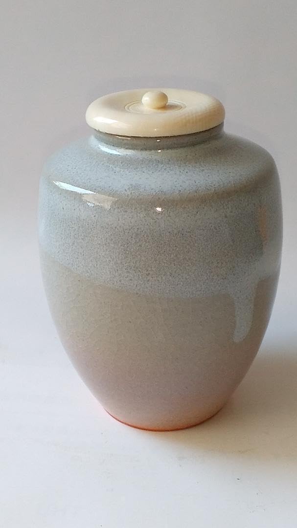 萩 茶入 肩衡茶入 萩焼 江月 仕覆 葛城緞子 茶道具 共箱