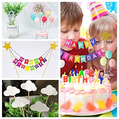 SNOWZAN Regenboog ballonnen wolken taart topper Rainbow Cloud Moon Star ballon taartdecoratie verjaardag taart decoratie… - Image 8