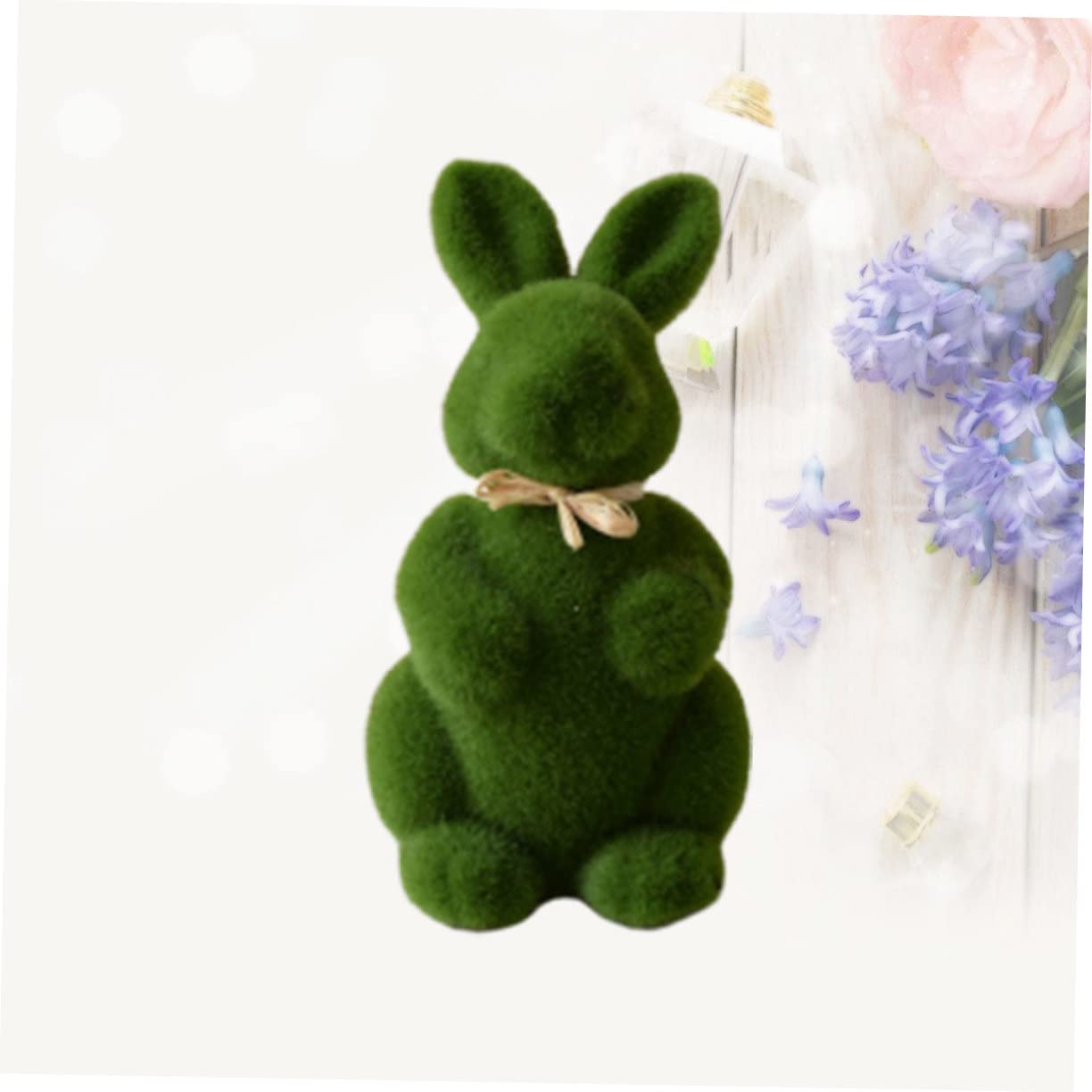 Amosfun 3stücke Künstlicher Moos Hase Dekoration Für Ostern Bunny Ornament Für Kinderzimmer Und Büro Grün