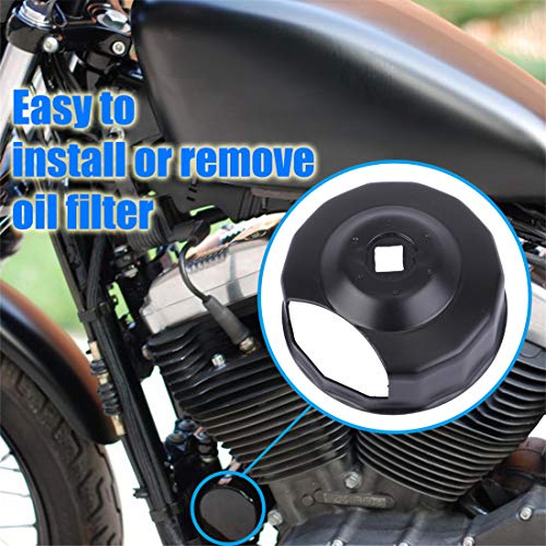 Kiwi Master Oil Filter Wrench for 1984-2021 Harley Spin-on Oil Filters (Except '15-later XG) Twin Cam Oil Filters with 76mm x 14 Flutes (Crank Sensor) by Kiwi Master - Image 2