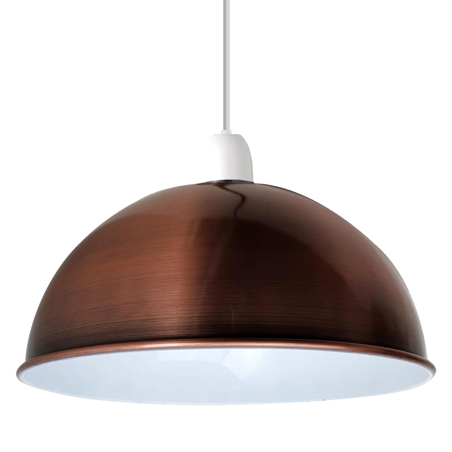 LEDSone Lampshade for Ceiling Lamp Shades Light Shade Ceiling Light Industrial Replacement Shade Metal Pendant Lighting Light Shade Lamp Shade Indoor Pendant Light Shade (Copper, Pack 1)