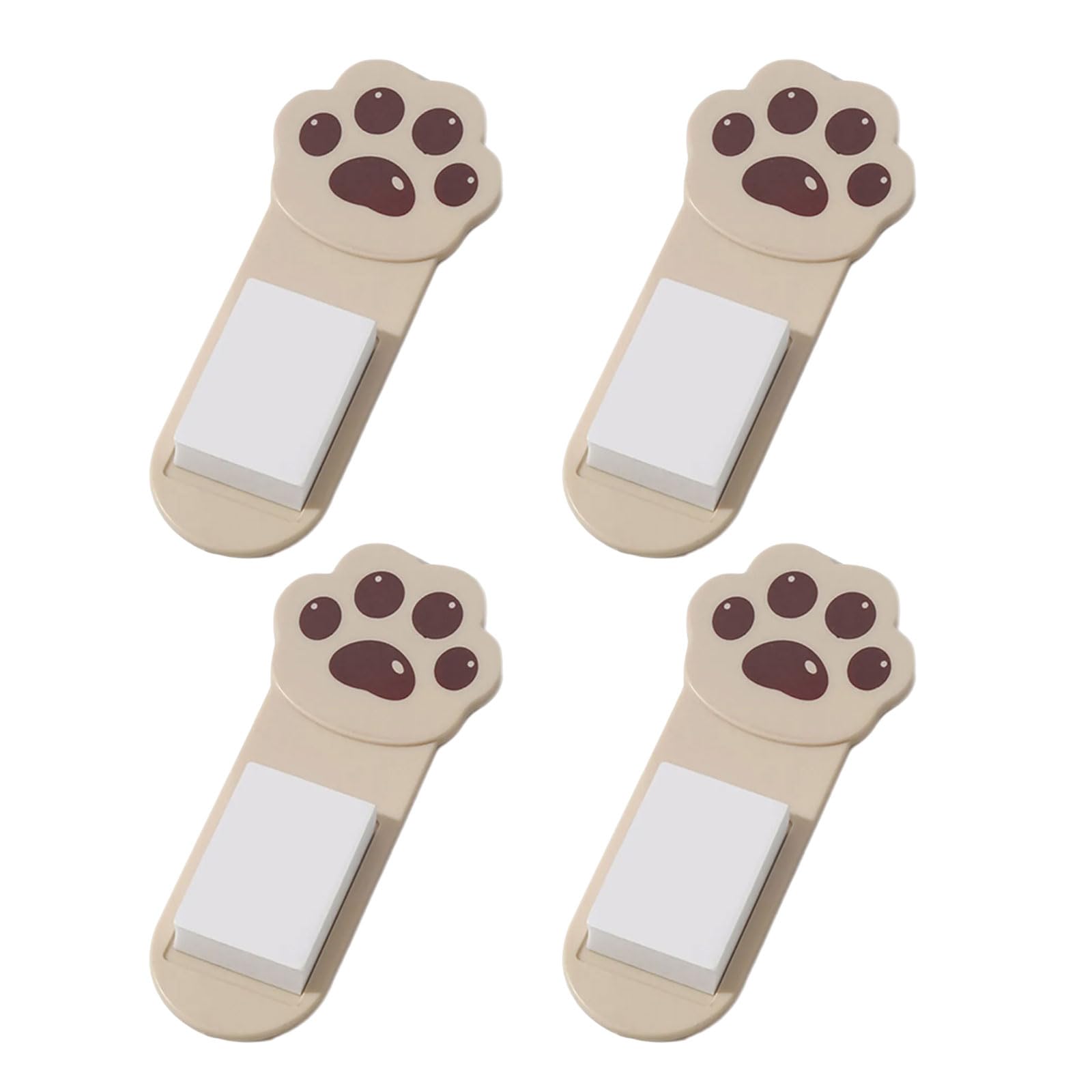 Tsophreniq Hygienic Bathroom Lifter Set of 4 Cats Paws Toilet Lid Handle with Adhesive Block for Secure Installation Any Seat Hygienic Toilet Seat Handle