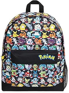Pokemon Backpack Kids School Bag Boys Girls Teens Pikachu Pokeball