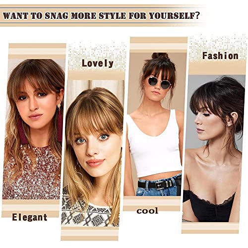 Synthetic Fake Bangs Hair Clip In Extensions One Piece Long Straight Hairpiece Natural Fringe Bangs Clip-On Front Neat Flat Bang For Women Adult #TOP5