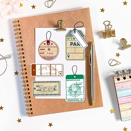 GLOBLELAND Travel Label Clear Stamps Ticket Label Clear Silicone Stamps for Card Making Photo Album Decorations DIY Scrapbooking Journal and Holiday Card - Image 4