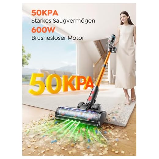 Kabelloser Akku Staubsauger mit Hochleistungsmotor