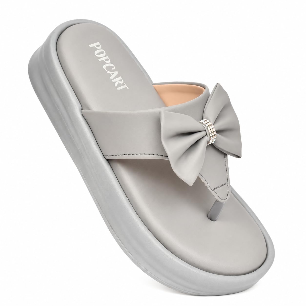Platform Heel Sandals for Women - Flat Thong Doctor Slippers, Ladies Flats Sandal Extra Soft Orthopedic Footwear for Woman Slip On Daily Use, Comfortable Waterproof Flip-Flops Chappals-picture-23