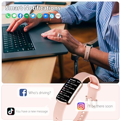 Image of Health Fitness Tracker, Smart Watch with 24 /7 Heart Rate, Activity Tracker with Blood Pressure and Blood Oxy-gen Monitor, 120 Sport Mode Waterproof Sleep Tracker for Women Men