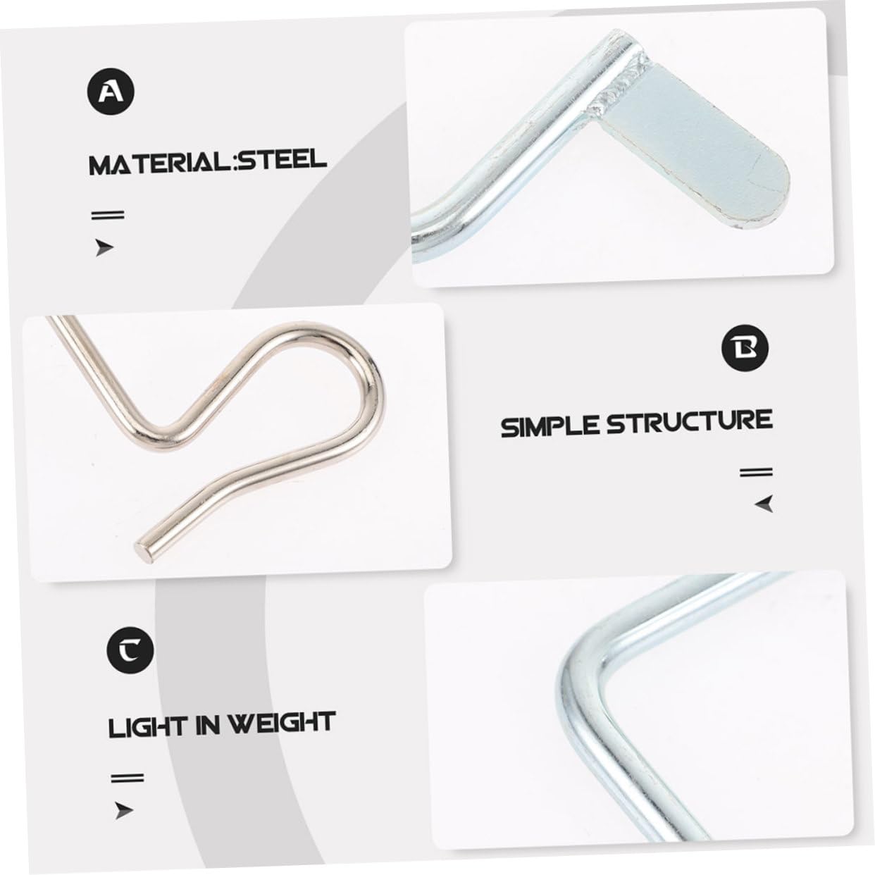 BESPORTBLE Tenditore per Recinzione in Acciaio Inossidabile, per Fili Metallici, Resistente All’usura, per Riparare e Mantenere la Recinzione,