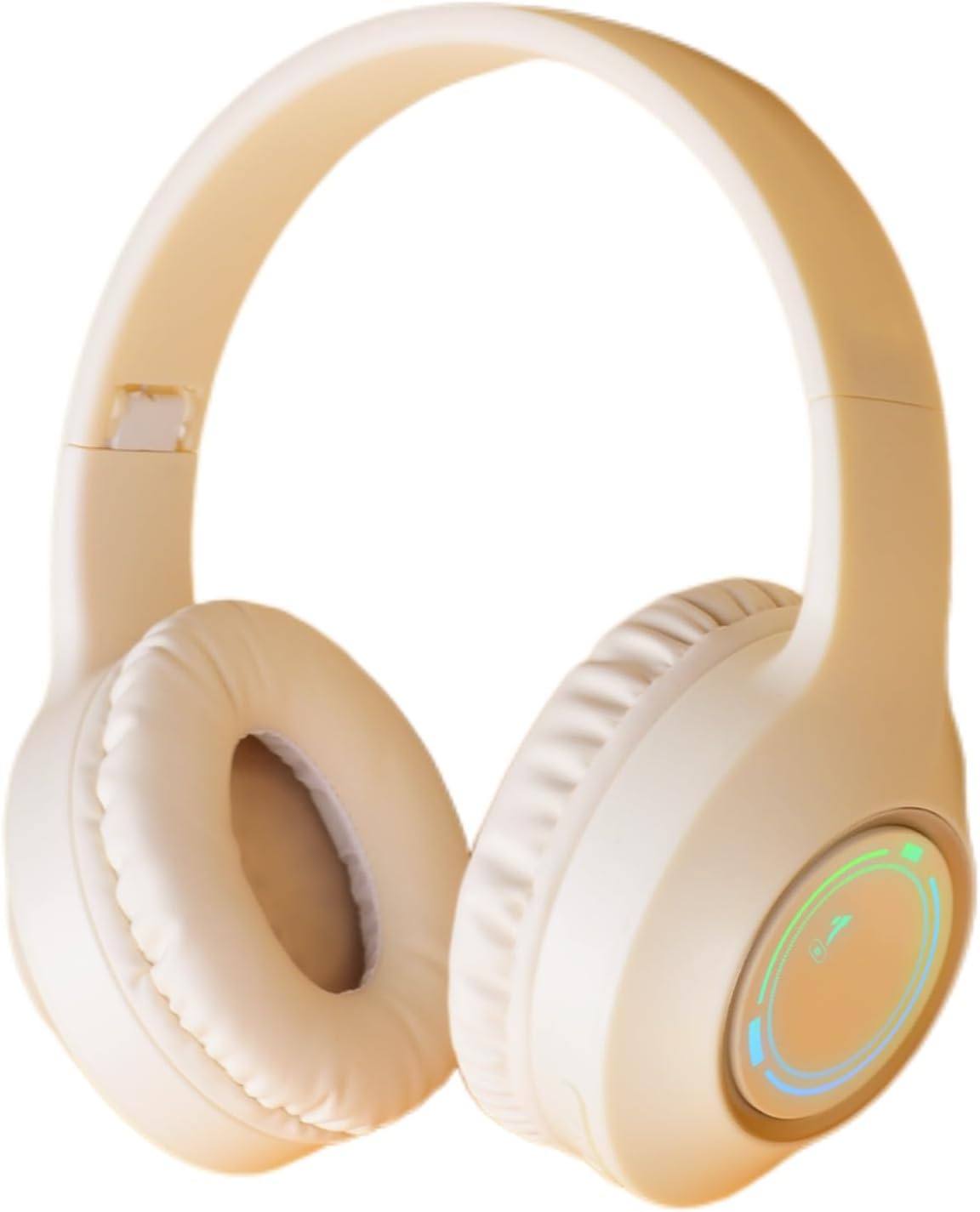 Wireless Bluetooth Over-Ear Headphones, Foldable Headset Music Hi-Fi Audio, Deep Bass, Lightweight Design for Travel & Office Use (Android/iOS Compatible) – Khaki