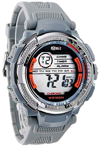 Preisvergleich Produktbild Oceanic Herren Armbanduhr Digital Timer Stoppuhr Datum WR100m Box