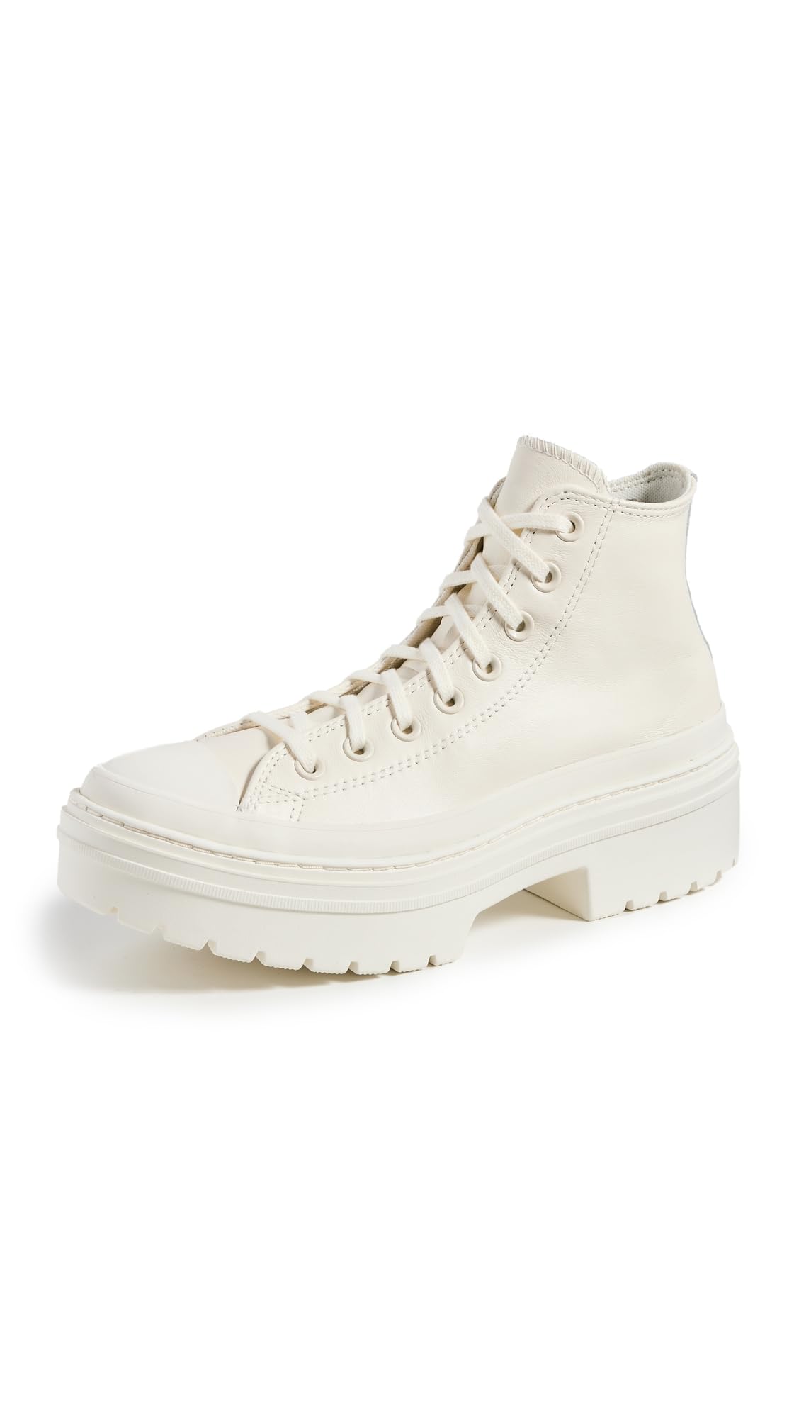 Converse Women's Chuck Taylor All Star Lug Ankle Heeled Boots White Size 6.5 (40.5)