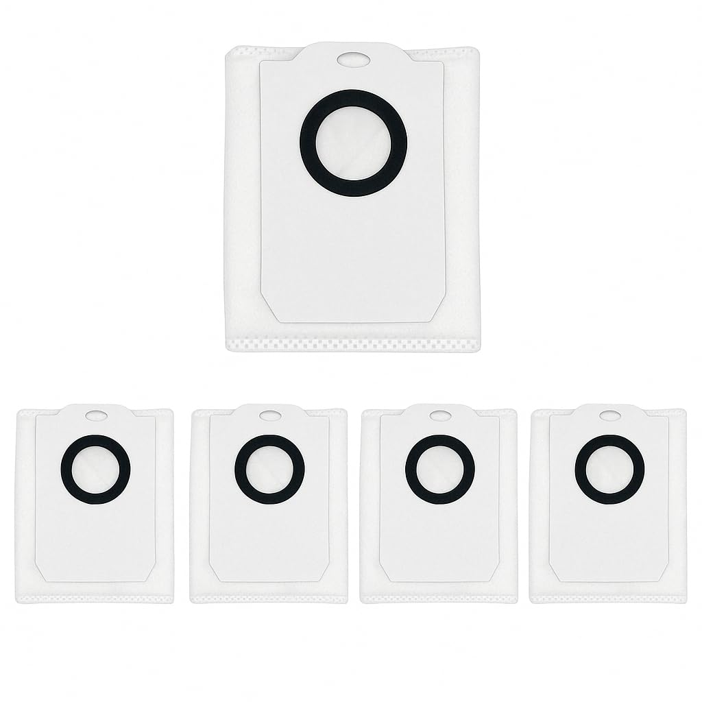 MIRTUX Pack 5 Bolsas 3L para Conga 8290, 2299, 2499 y 7490* | Bolsa Autovaciado para Robot Aspirador Cecotec | Repuestos Base Autovaciado Conga Ultra Home, Ultra Genesis, Immortal