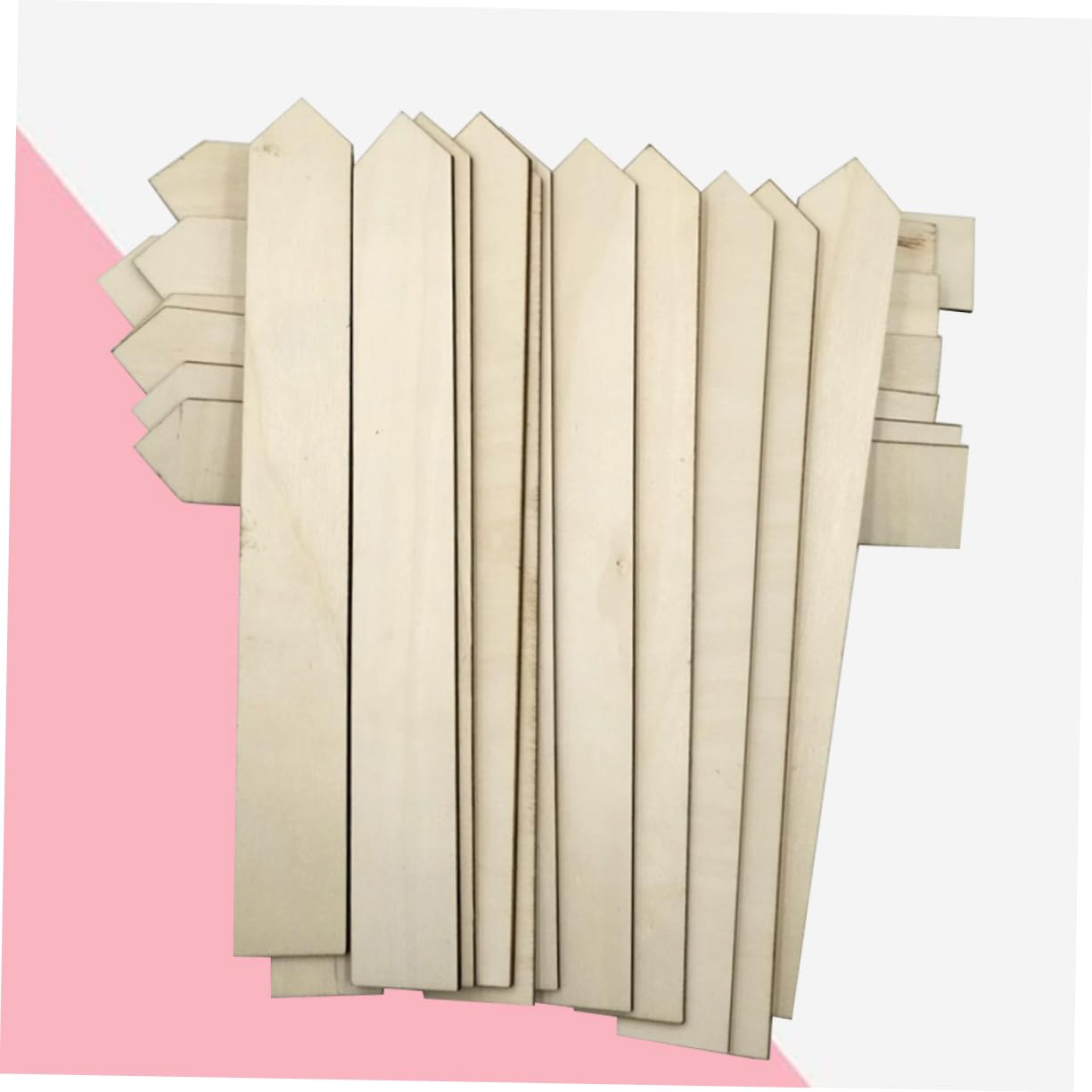 UKCOCO 100pièce Étiquettes De Jardin Bois Longues Piquets Durables Pour Plantes Conteneurs Et Plein Champ Marqueurs Rustiques Pour Potager Et Semis