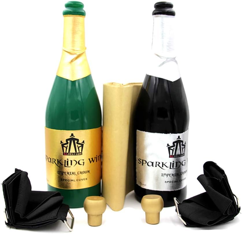Enjoyer Vanishing Champagne Bottle Can Pour Liquid Magic Tricks Magician Props Stage Illusions Mentalism Magic Gimmick (Green)