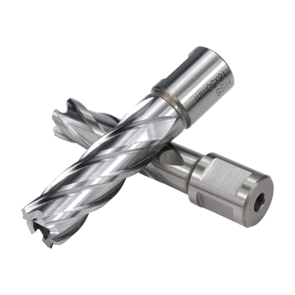1 pc HSS coupe-trou 50mm longueur en acier à grande vitesse ouvre-trou carotteuse 15-18mm coupe annulaire métal noyau foret-18x50mm
