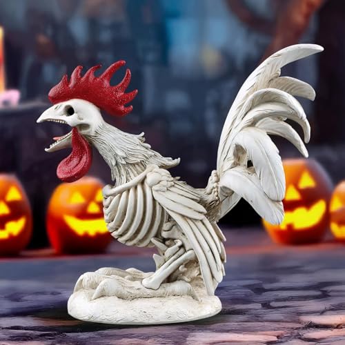 Squelette de poulet anti-casse en résine pour décorations extérieures