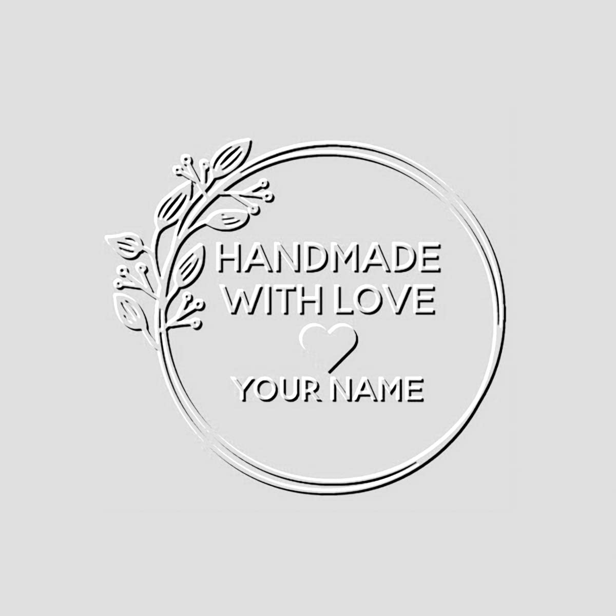 Book Embosser Personalized Create Your Own Handmade with Love Circular Embosser Stamp Book Embosser Machine Address nvelope Company Seal Letter Embosser
