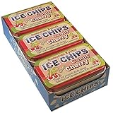 ICE CHIPS Xylitol Candy Tins (Sour Cherry, 6 Pack) - Includes BAND as shown