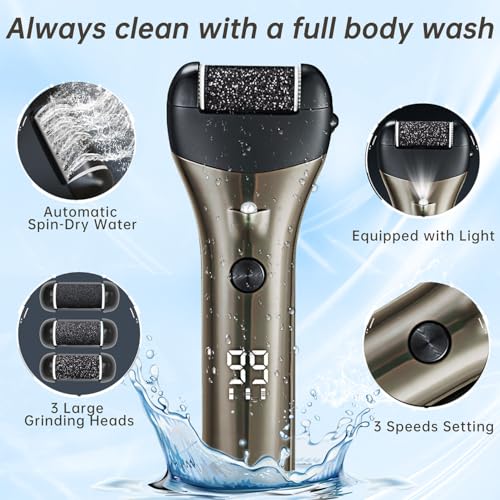 Rechargeable Waterproof Electric Foot Callus Remover Kit - Image 3