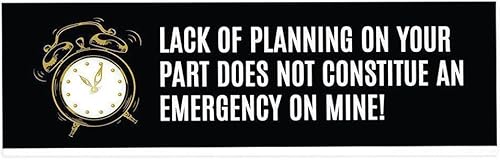 Andaz Press - Placa de acrílico para escritorio diseño de carencia de planificación para el hogar escritorio gerente jefe trabajo compañero de