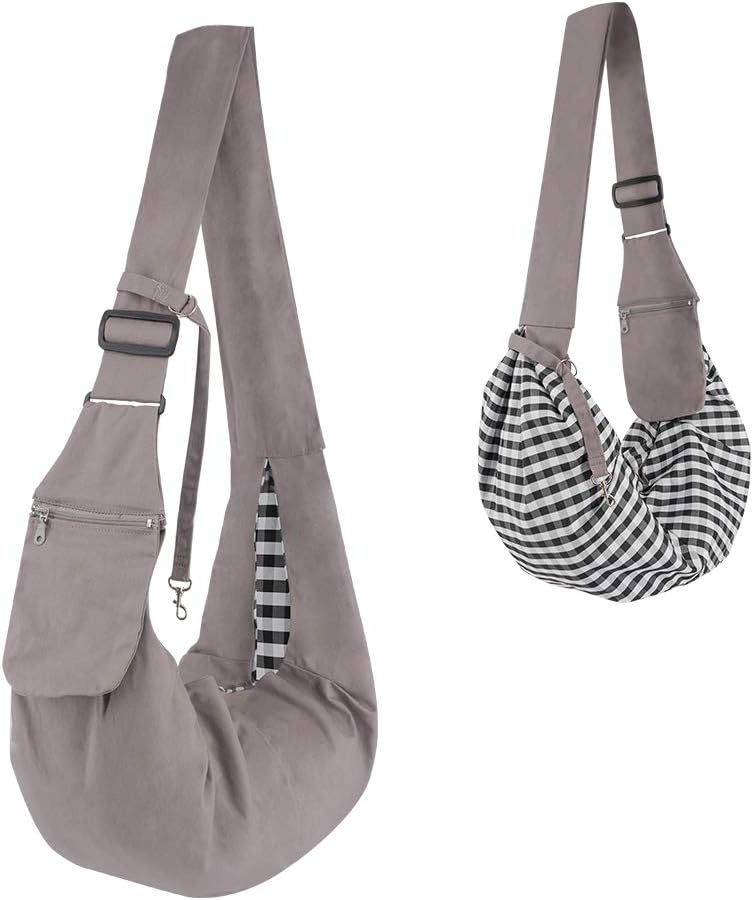 OSPet Dog Cat Pet Sling Carrier Bag, Outdoor Slings Carriers Reversible Shoulder Bag