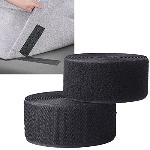 Per un uso a lungo termine: Adottare materiale di nylon e design non adesivo, questi nastri a gancio e anello per cucire sono lavabili e abbastanza forte che si può ripetere l'uso. La lunghezza di ogni rotolo è di 6 metri, ed è sufficiente per voi per usarlo per un lungo periodo