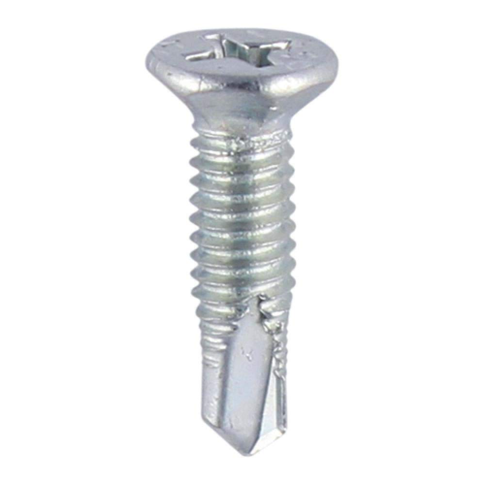 Vis autotaraudeuses M4 x 16 mm galvanisées BZP boîte de 1000 pièces