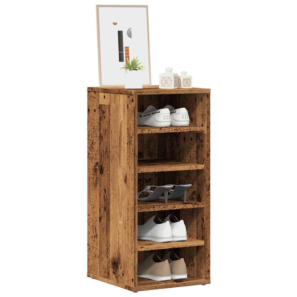 Teenpull zestaw 2 szafek na buty w stylu vintage, 32 x 35 x 70 cm, materiał drewniany, oszczędność miejsca, rozwiązanie do przechowywania w przedpokoju, stylowa nizacja.