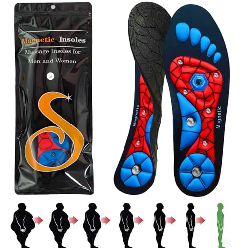 Plantillas Magnéticas | Plantillas de Acupresión Plantillas Ortopédicas Reflexología, Aliviar el dolor en la planta del pie Para Hombres y Mujeres(35-39)