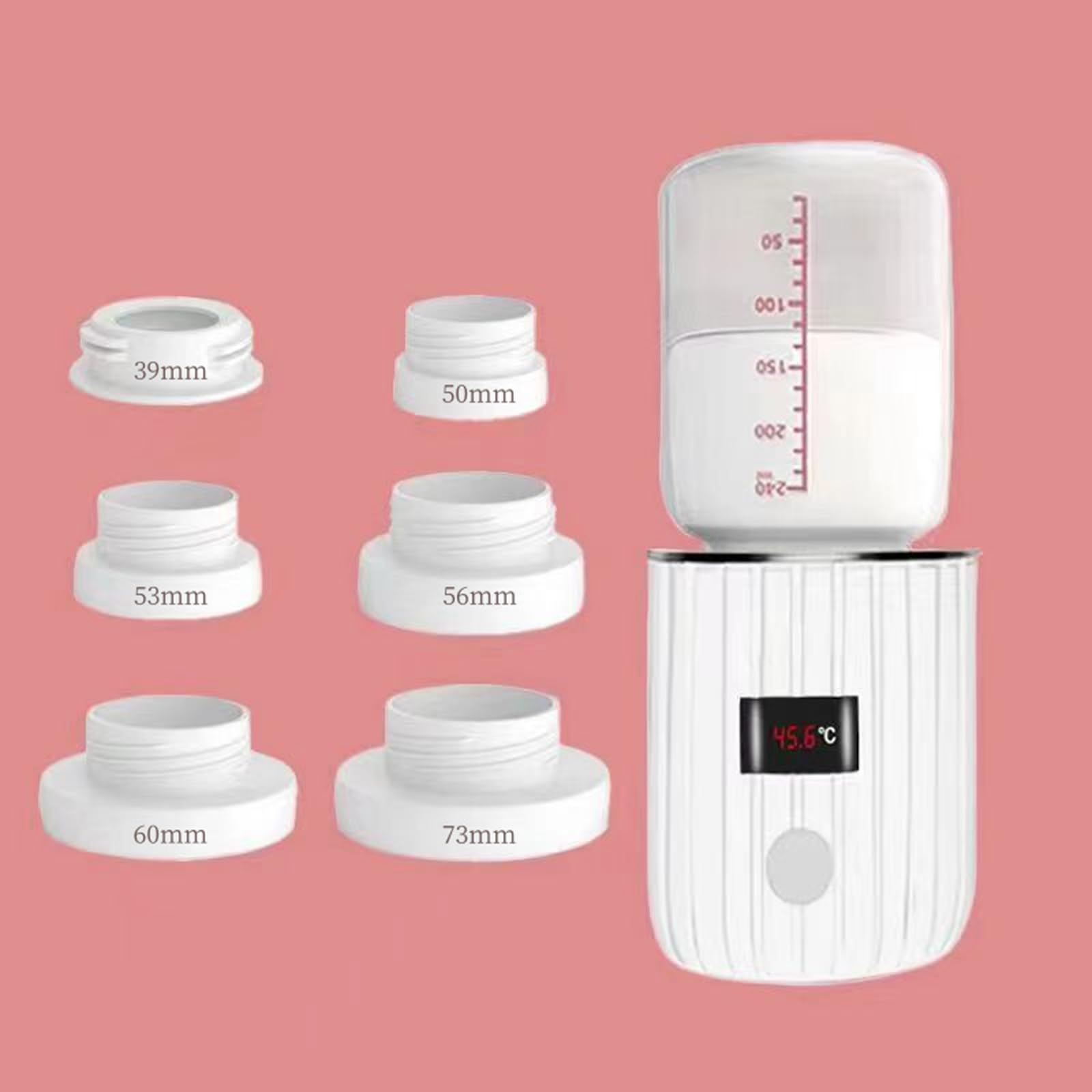 Chauffe-biberon portable pour les sorties de voyage Chauffage rapide avec conception intelligente anti-fuite