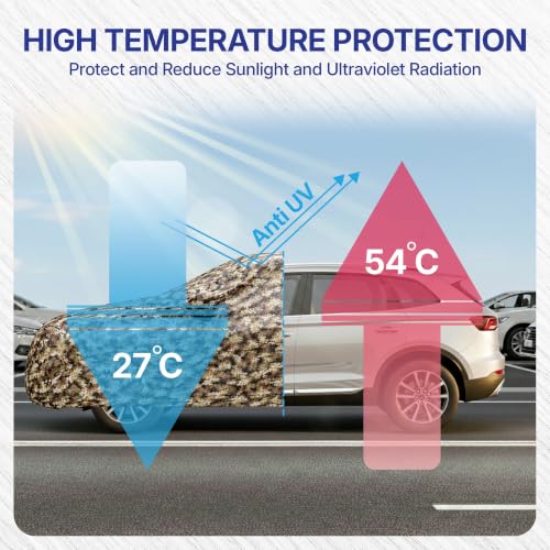 Image of KINGSWAY JungleTech 100% Waterproof Car Cover Only with Skoda Kushaq (Year 2026 Onwards - All Model) | Mirror and Antenna Pockets | Scratchproof | All Weather Car Body Cover